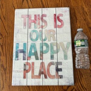 This Is our Happy Place Wall Home Decor Wood plaque